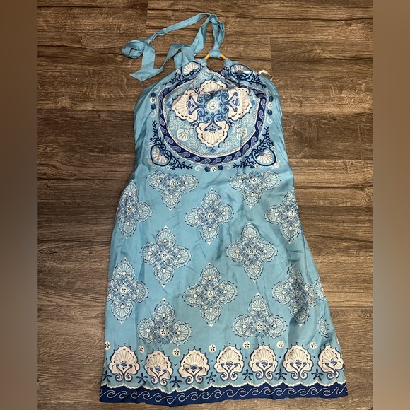 Vineyard Vines Blue and White Silk Dress - Picture 2 of 10